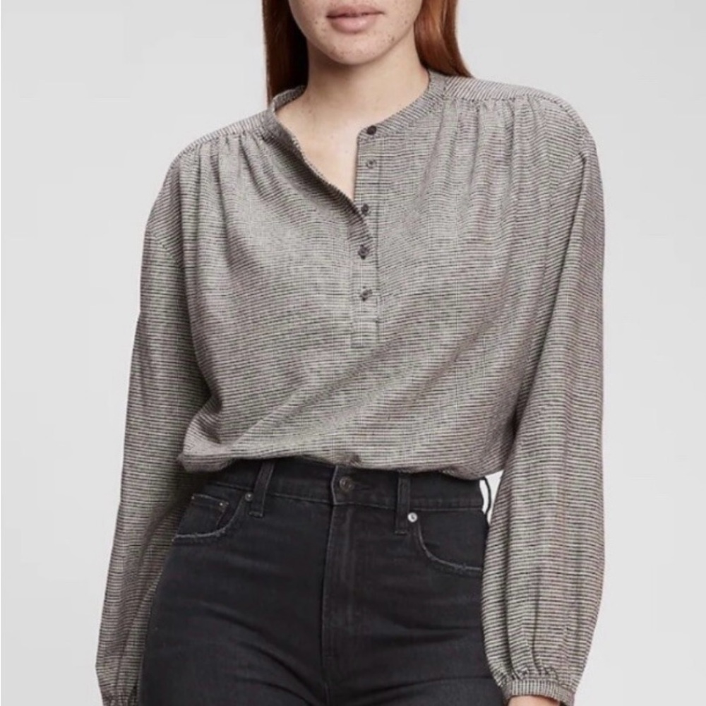 GAP Flannel  Henley Top